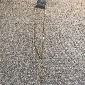 NWT BANANA REPUBLIC FACTORY LONG GOLD NECKLACE